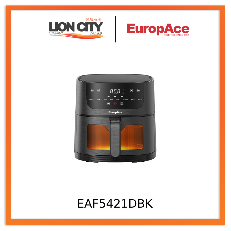 Europace EAF5421DBK 4.2L Lumi Air Fryer 1350W EAF 5421D
