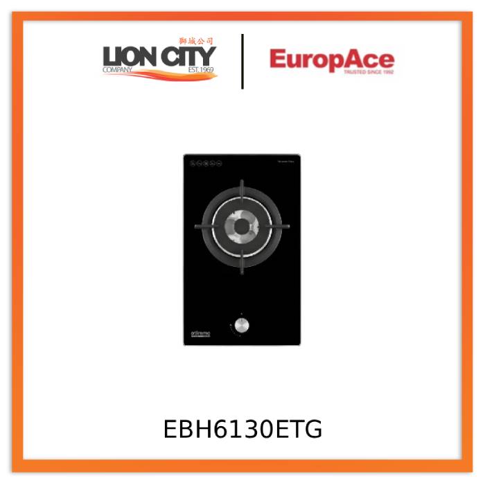 EuropAce EBH6130ETG 30cm Built-In Gas Hob (Single)