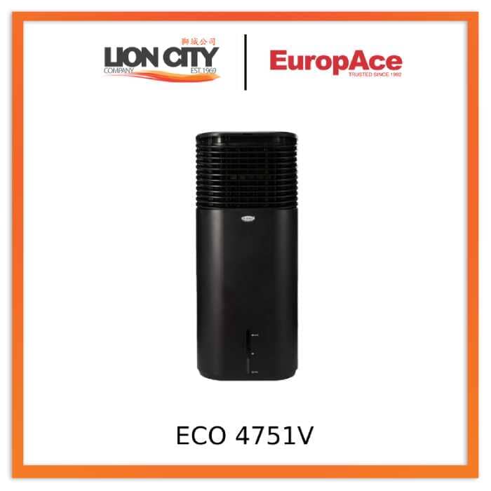 Europace ECO 4751V 4-in-1 Evaporative Air Cooler,Black