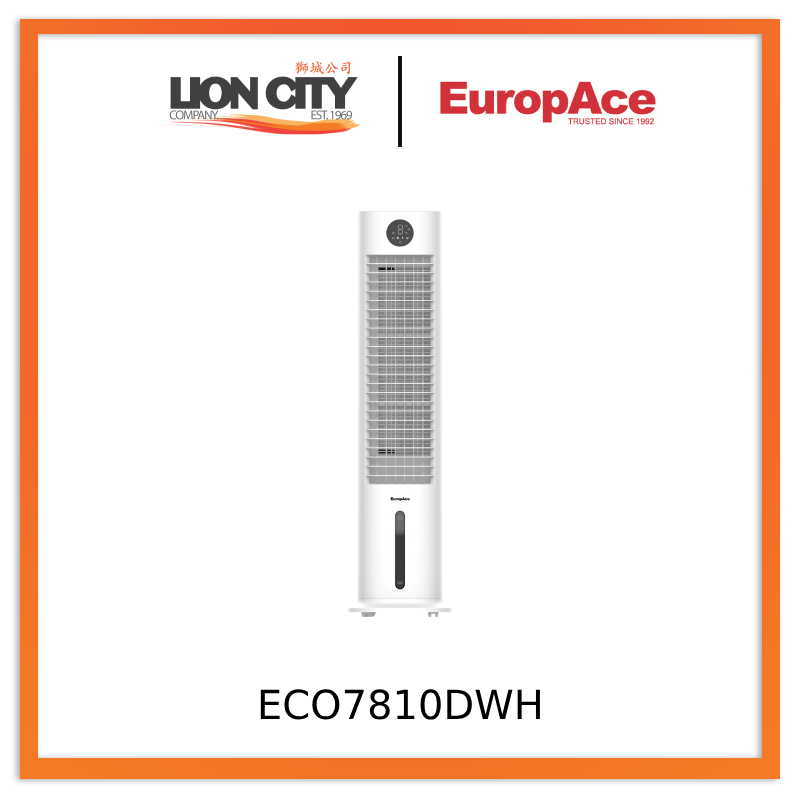 Europace ECO7810DWH 8L Smart Air Cooler with Ionizer Smart WIFI Control, Ionizer & Longer Air Outlet