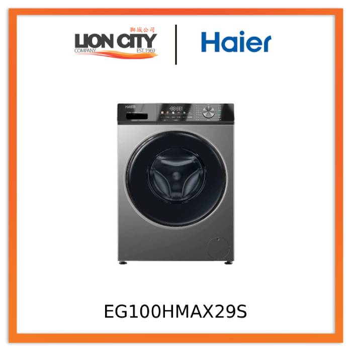 Haier EG100HMAX29S 10kg 2 in 1 Ultra-Thin Front-Load Washer Dryer Energy-Efficient