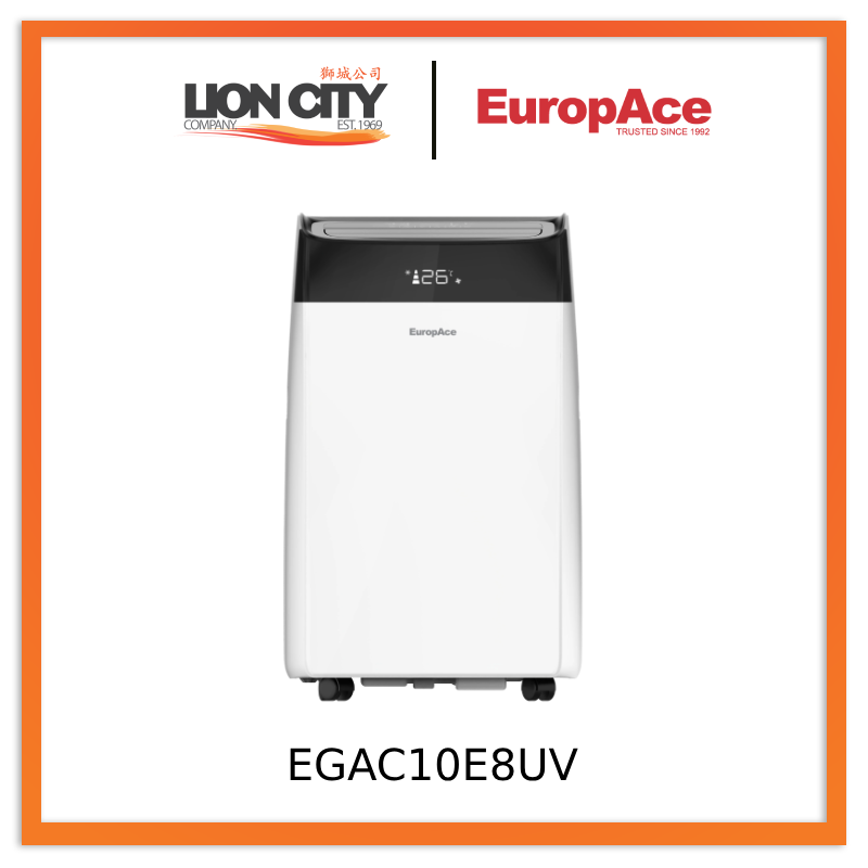EuropAce EGAC10E8UV 10,000 BTU 4-IN-1 Smart Air Purifier & Portable Aircon