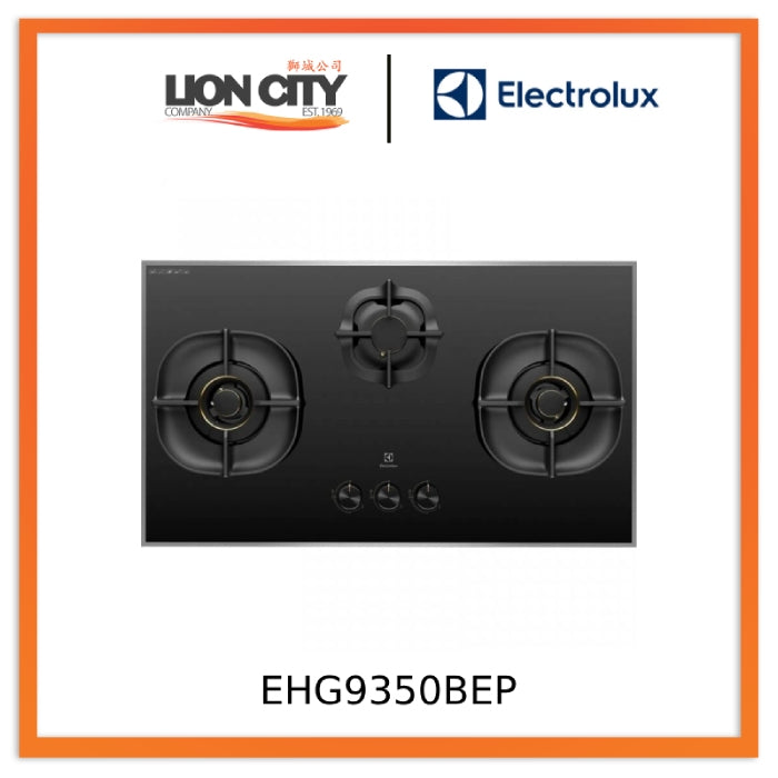 Electrolux EHG9350BEP Ultimatetaste 90cm 3 Burner Flexi Cut Gas Hob (Pub Only)