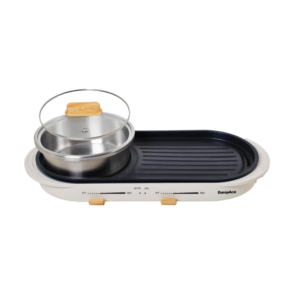 Europace EMC7303D 3L Hotpot with Non-Stick Grill