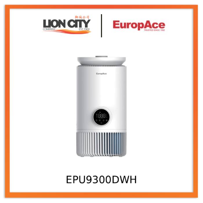 EuropAce EPU9300DWH W3 Smart Bionic Air Washer/ Air Circulating Fan (35m2 )