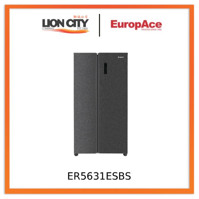 EuropAce ER5631ESBS 595L Side by Side Fridge