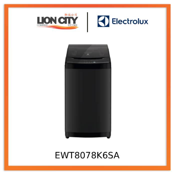 Electrolux EWT8078K6SA 8.0kg Top Load Washer