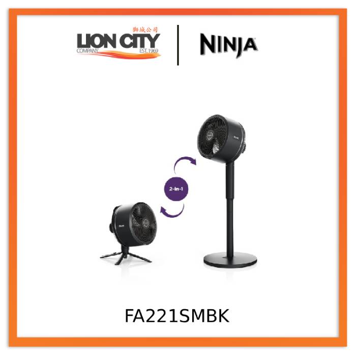 Ninja FA221SMBK/FA221SMWH Shark Flexbreeze Fan