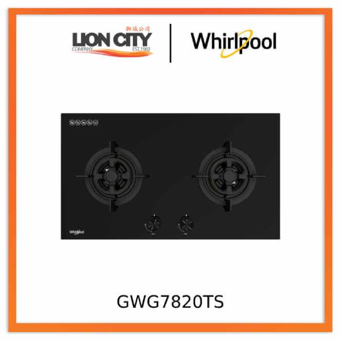 Whirlpool GWG7820TS 78cm 2-Burners Gas Hob (Town Gas)