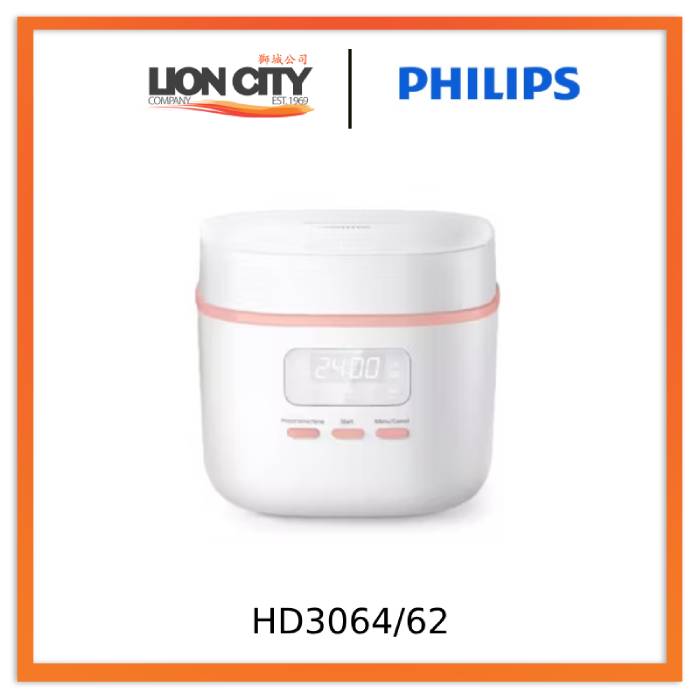 Philips HD3064/62 (0.54L) Mini Rice Cooker - Lion City Company