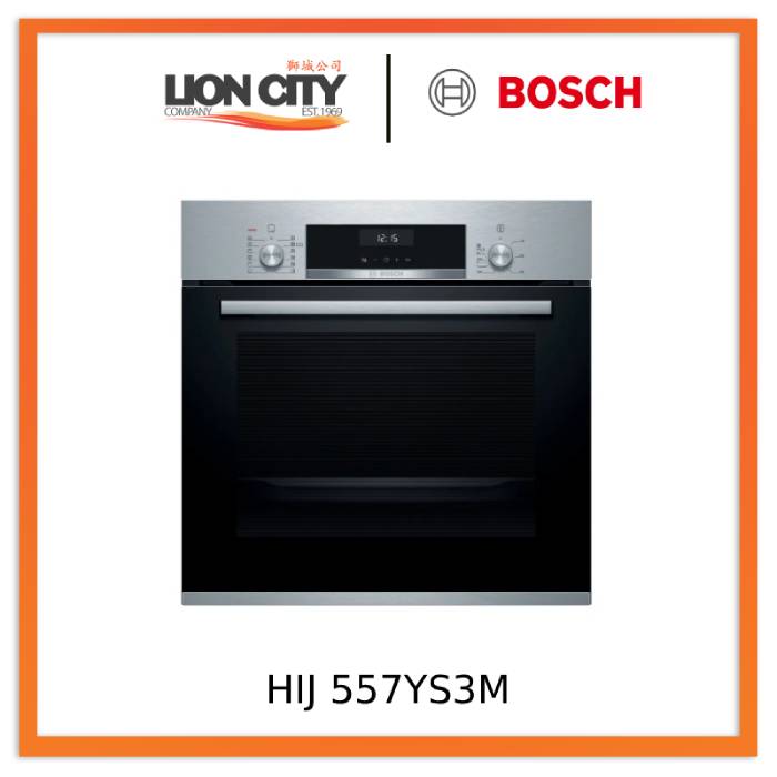 Bosch HIJ557YS3M Series 6 Built-in oven with added steam function 60 x 60 cm Stainless steel