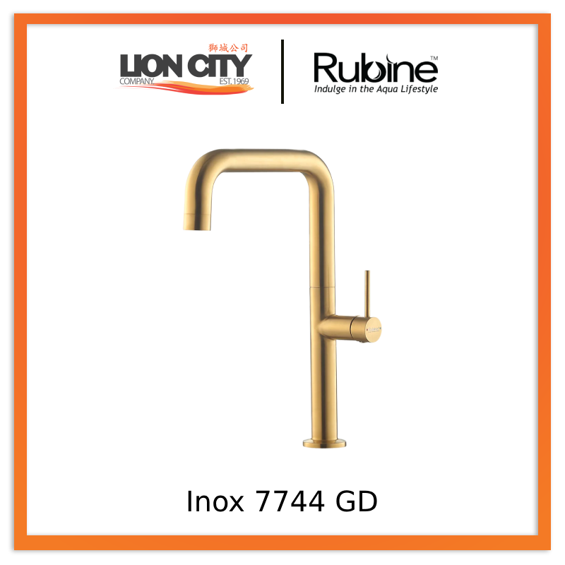 Rubine Inox Sink Mixer Cold Tap Inox 7744 GD
