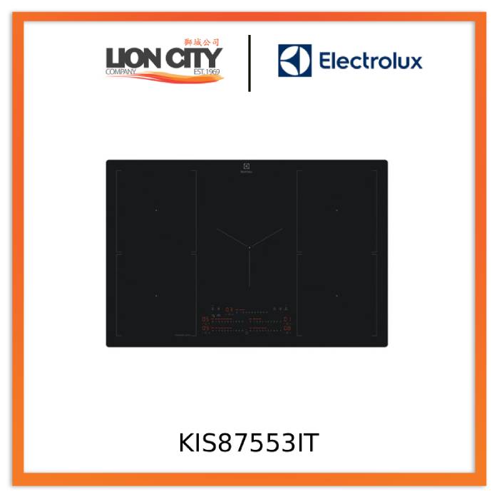 Electrolux KIS87553IT 80cm 800 SenseBoil&Fry Built-in Induction Hob with 5 Cooking Zones
