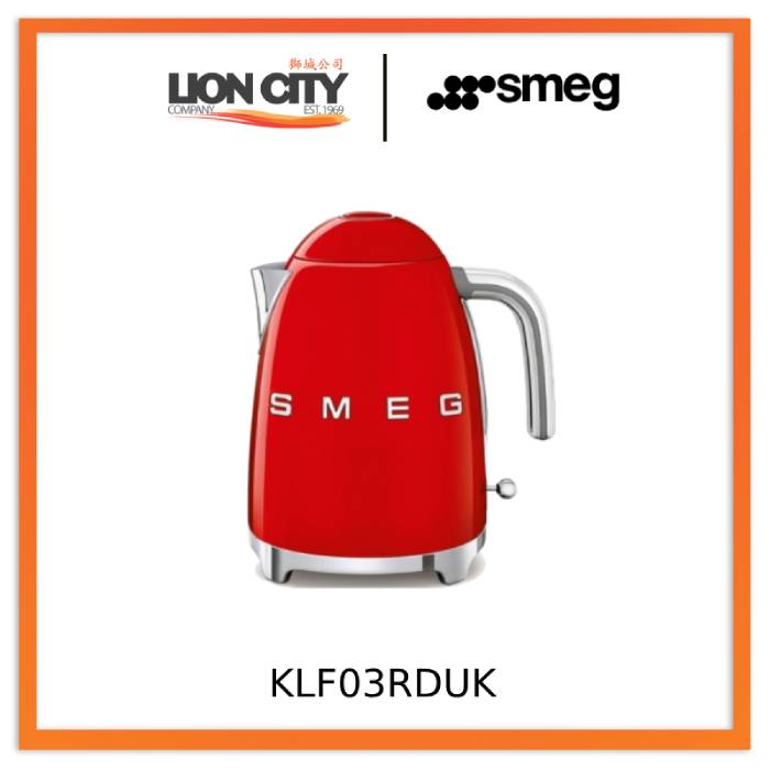 Smeg KLF03RDUK/BLUK/PKUK/CRUK/PBUK/PGUK/WHUK/GRUK Kettles 50's Style - Lion City Company