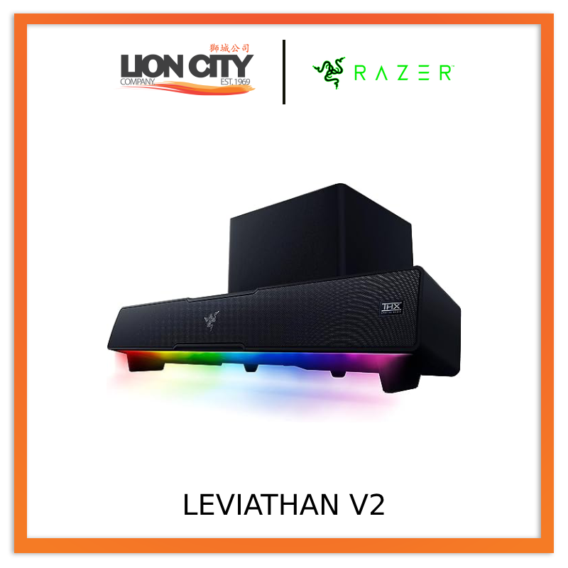 RAZER LEVIATHAN V2 RZ05-03920100-R3G1 PC Gaming Soundbar with Subwoofer
