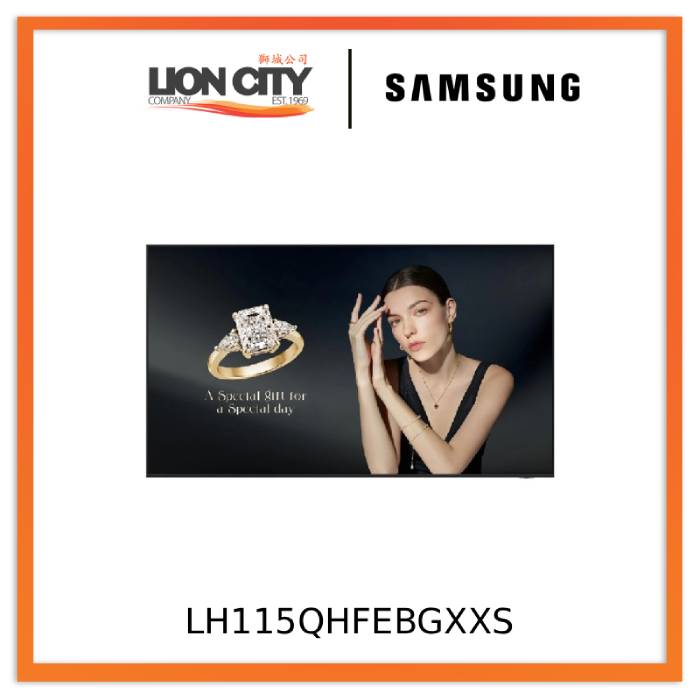 Samsung LH115QHFEBGXXS 115" QH115FX UHD Signage QHFX