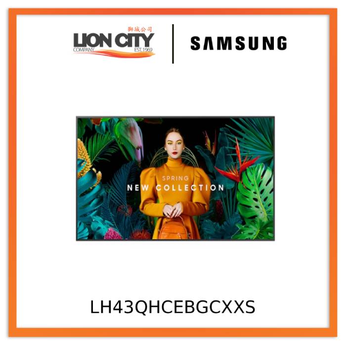 Samsung LH43QHCEBGCXXS 43" Crystal UHD Signage QH43C