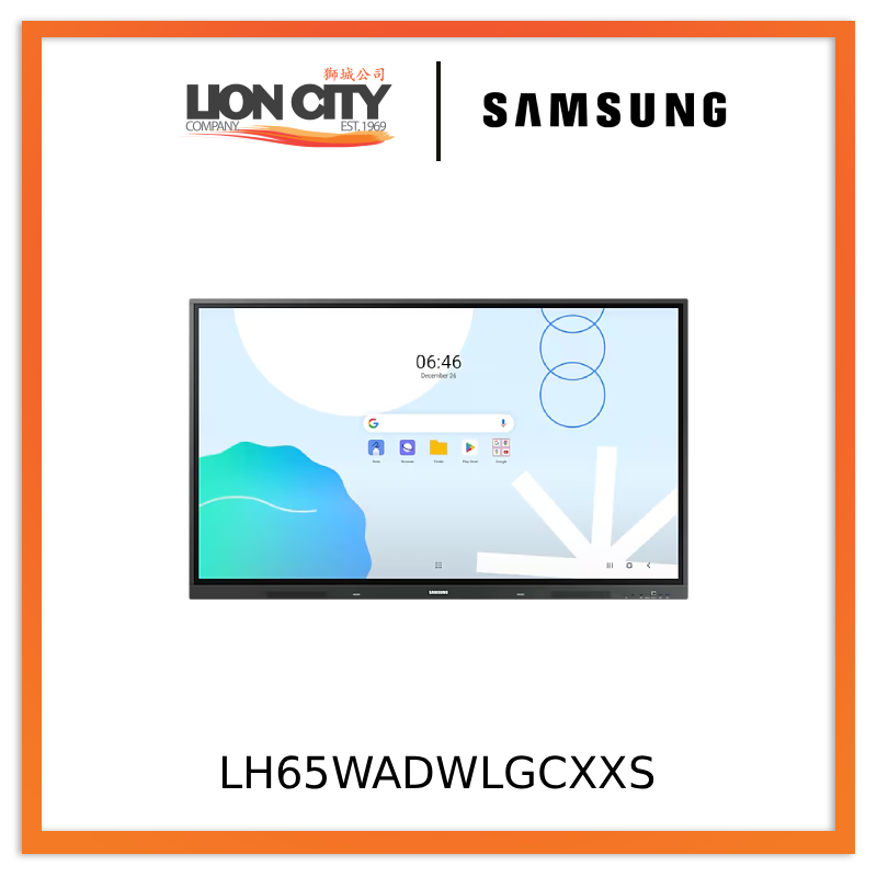 Samsung LH65WADWLGCXXS 65" Interactive Display WAD Android OS