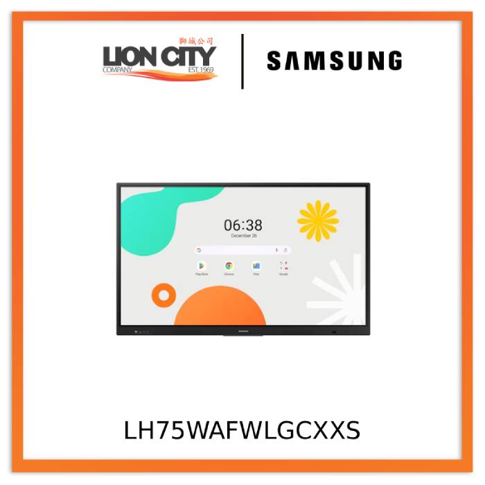 Samsung LH75WAFWLGCXXS 75” Interactive Display WAF Android OS