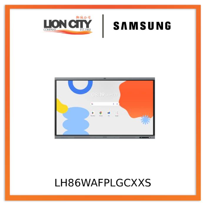 Samsung LH86WAFPLGCXXS 86" 4K UHD Interactive Touch Display with Android 15 OS