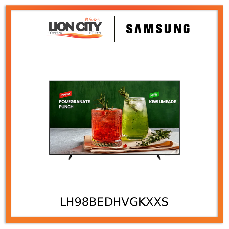 Samsung LH98BEDHVGKXXS 98" Business TV BED-H 4K