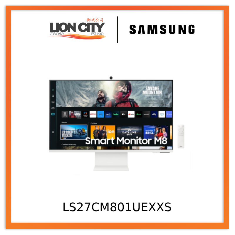 Samsung LS27CM801UEXXS 27” Smart Monitor M8 White