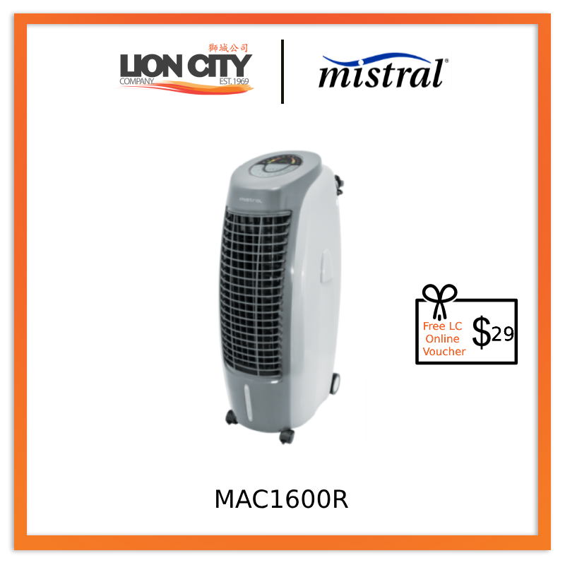 Mistral MAC1600R 15L Air Cooler * Free $29 LC Online Voucher - Lion City Company