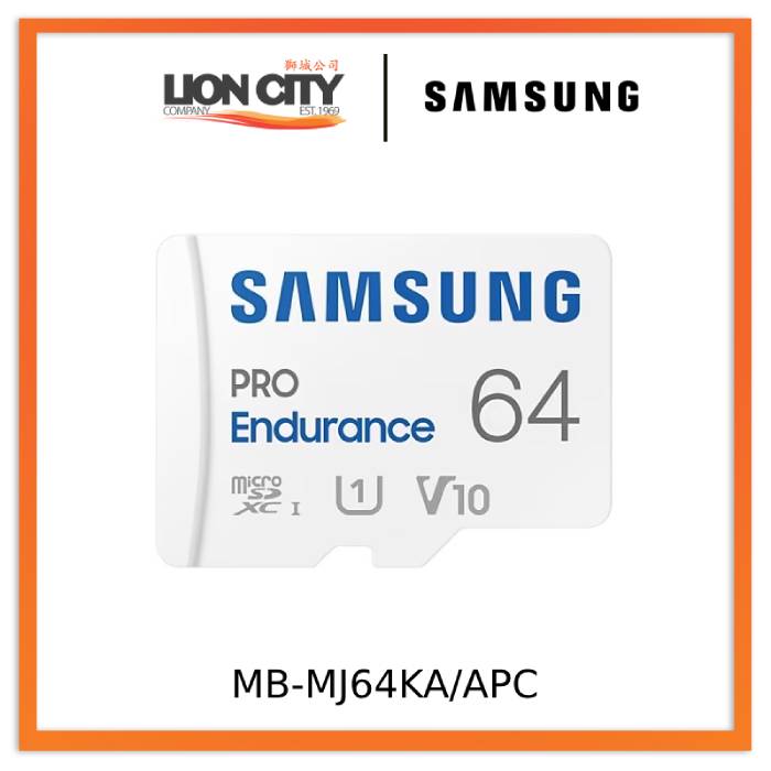 Samsung MB-MJ64KA/APC PRO Endurance microSD (64GB) - Lion City Company