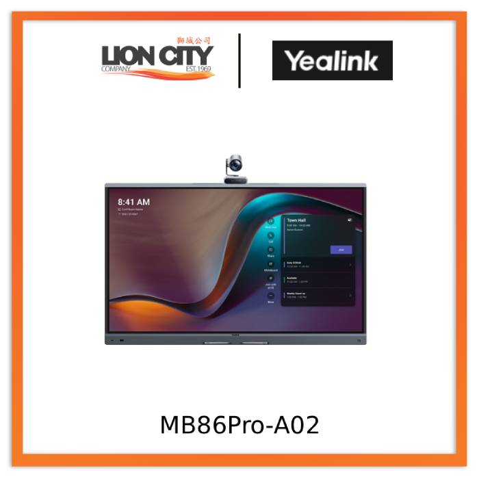 Yealink MB86Pro-A02 MeetingBoard Pro 86" UHD 4K Touchscreen Interactive Smart Whiteboard "Contact for Price"