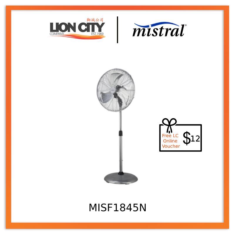 Mistral MISF1845N 18" Metal Stand Fan * Free $12 LC Online Voucher