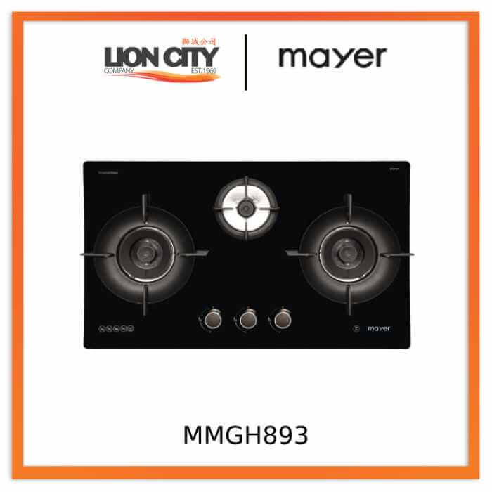Mayer MMGH893HE 86cm 3 Burner Gas Hob