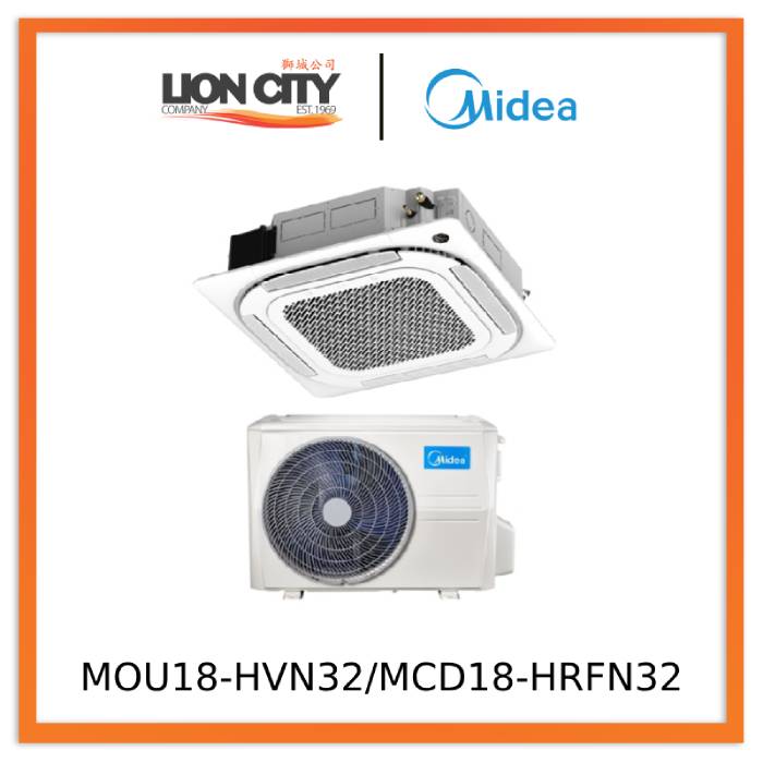 Midea MOU18-HVN32/MCD18-HRFN32 Cassette Aircon