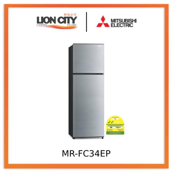 Mitsubishi MR-FC34EP 2 Door Fridge (NET 287L)