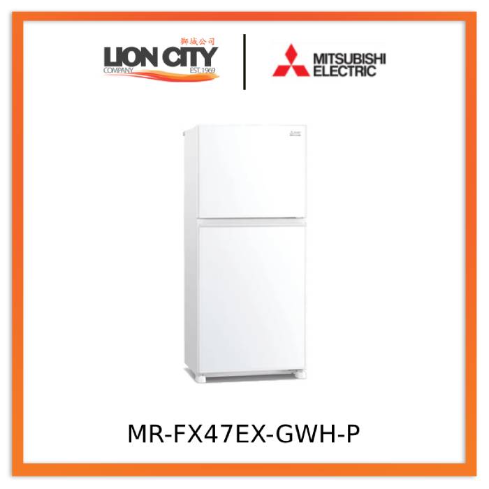 Mitsubishi Electric MR-FX47EX-GWH-P/GBK-P 378L 2-Door Fridge