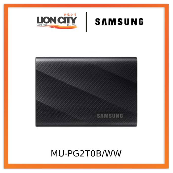 Samsung MU-PG2T0B/WW Portable SSD T9 USB 3.2 Gen2x2 2TB (Black) - Lion City Company