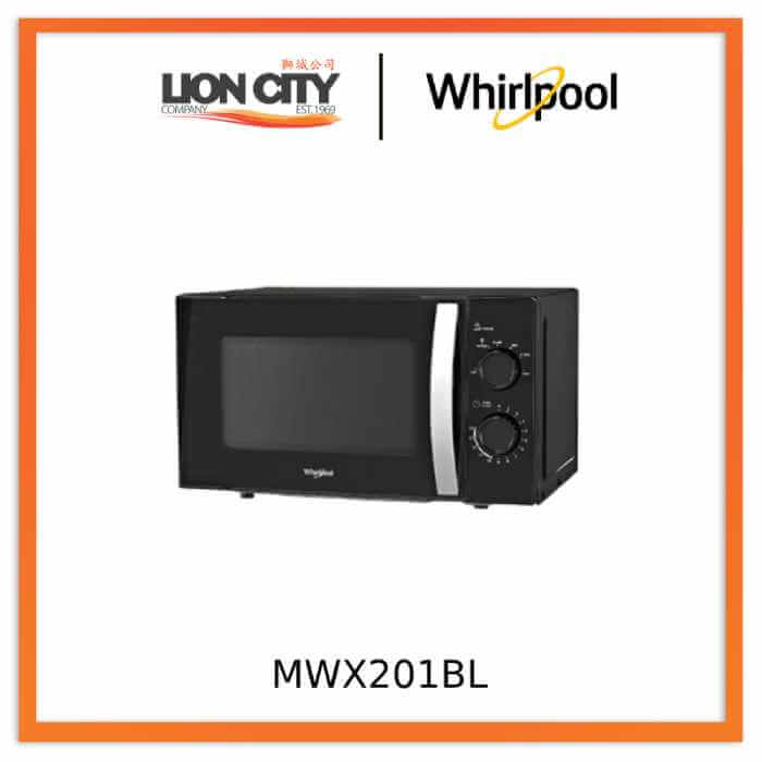 Whirlpool MWX201BL 20L Countertop Microwave
