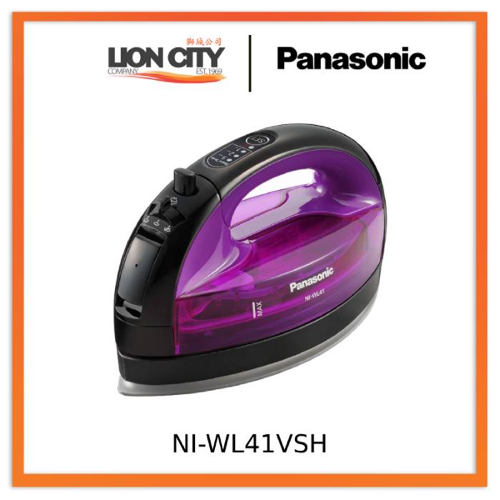 Panasonic NI-WL41VSH (1550W) Cordless Steam Iron with carrying case and auto shut-off mode