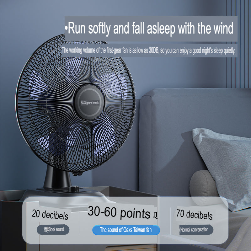 AUX FT-35-B1402-P5 16inches Electric Table Fan Compact, Adjustable, Quiet Operation