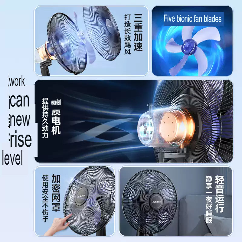 AUX FT-35-B1402-P5 16inches Electric Table Fan Compact, Adjustable, Quiet Operation