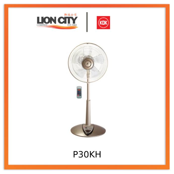 KDK P30KH Living Fan - Champagne Gold - Lion City Company