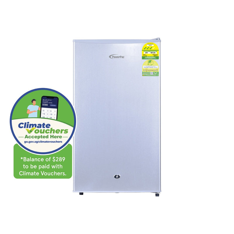 PowerPac 105L Bar Fridge With Lock PPF105
