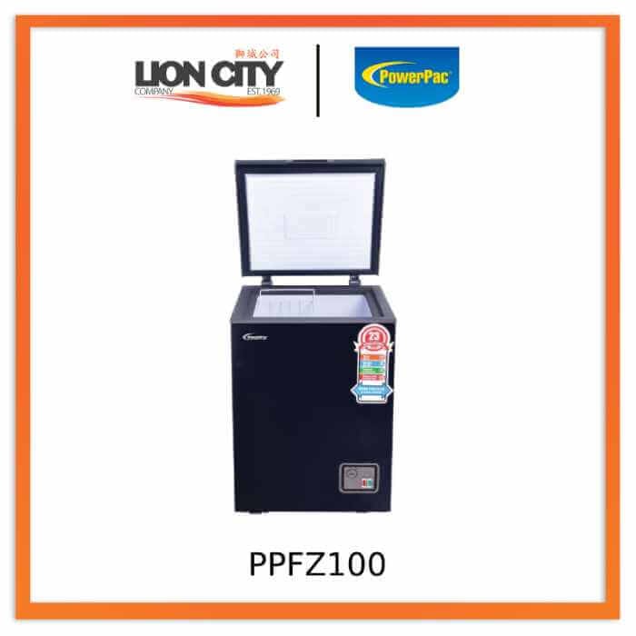 PowerPac PPFZ100 Black/White 100L Chest Freezer - Lion City Company