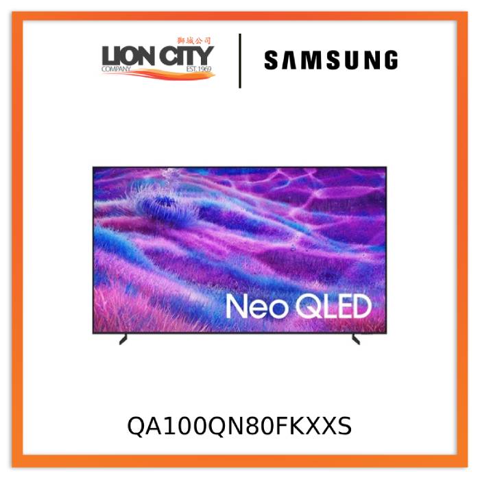 Samsung QA100QN80FKXXS 100" Neo Qled 4k Smart Tv / Free Wall Mount Installation