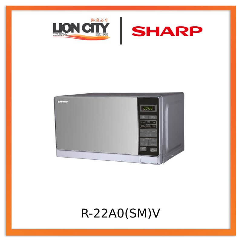 Sharp R-22A0(SM)V 20L Compact Solo Microwave