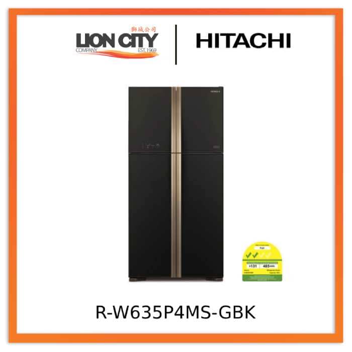 Hitachi RW635P4MS-GBK Inverter Big French 4-door Refrigerator