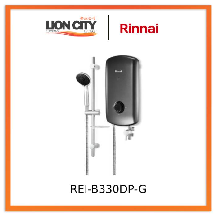 Rinnai REI-B330DP-G/BL/SL Crystal Series (With Pump) Handheld Shower