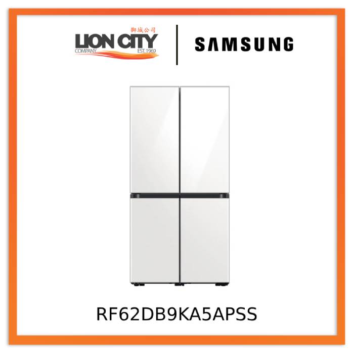 Samsung RF62DB9KA5APSS 619L BESPOKE 4-Door Fridge