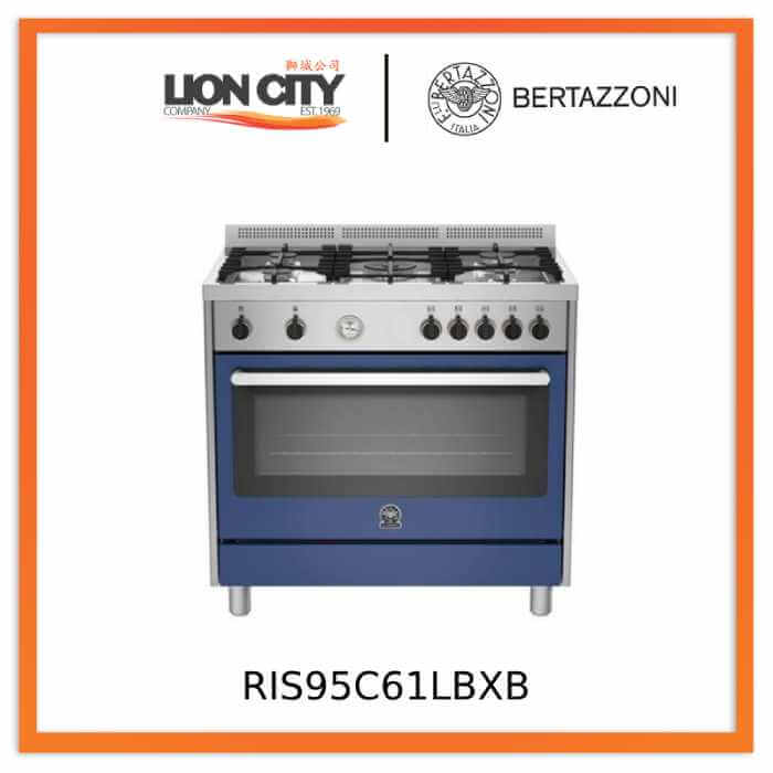 Bertazzoni RIS95C61LBX/XR/XB/XW/XV 90 cm 5-burner Range Cooker Electric Oven