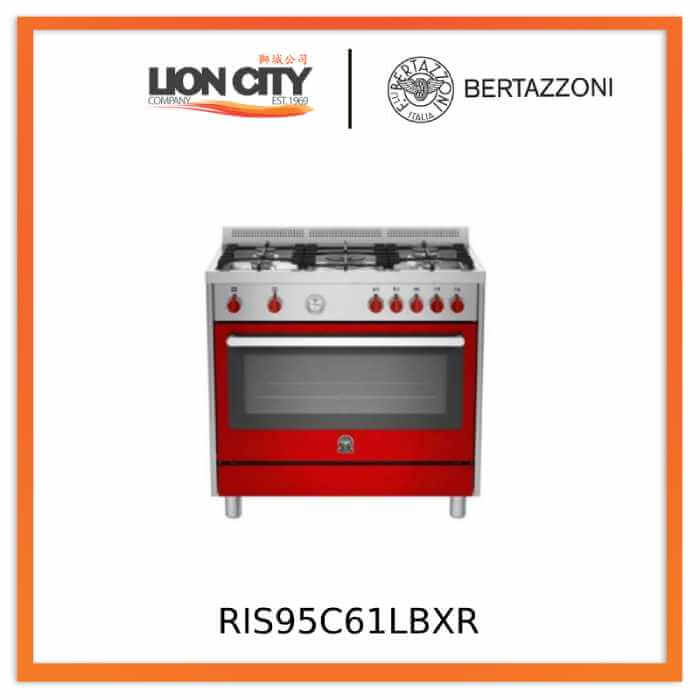Bertazzoni RIS95C61LBX/XR/XB/XW/XV 90 cm 5-burner Range Cooker Electric Oven