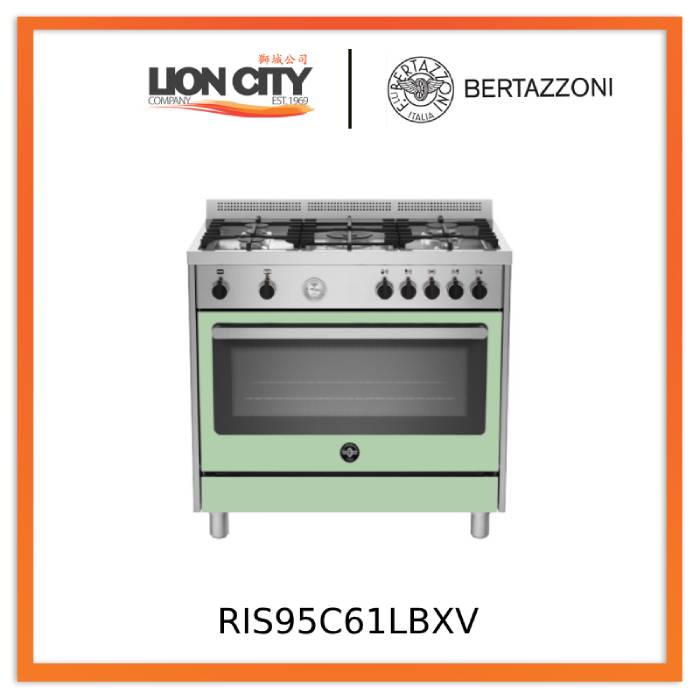 Bertazzoni RIS95C61LBX/XR/XB/XW/XV 90 cm 5-burner Range Cooker Electric Oven